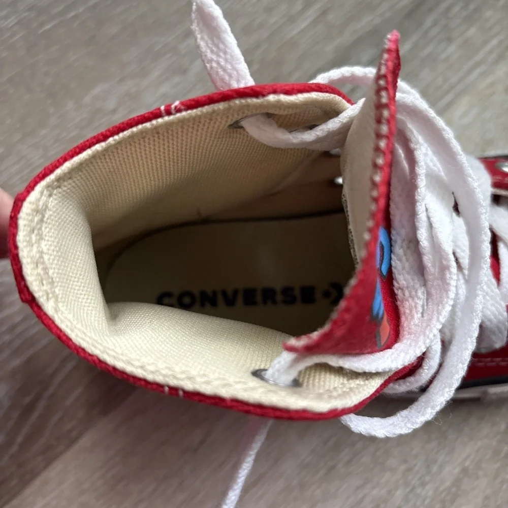 Converse Custom Super Mario Red Children's‎ High Tops Size 11 Titus